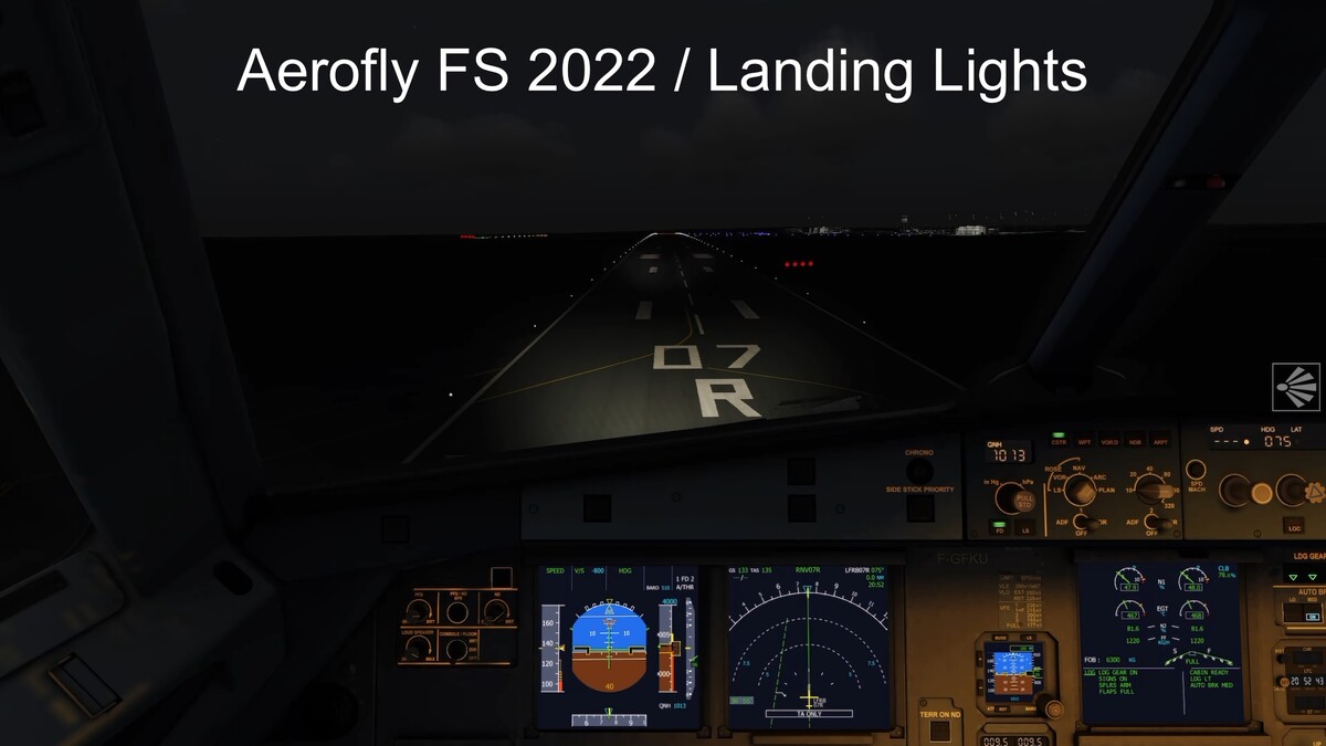 Video: Landings Lights at Brest / France
