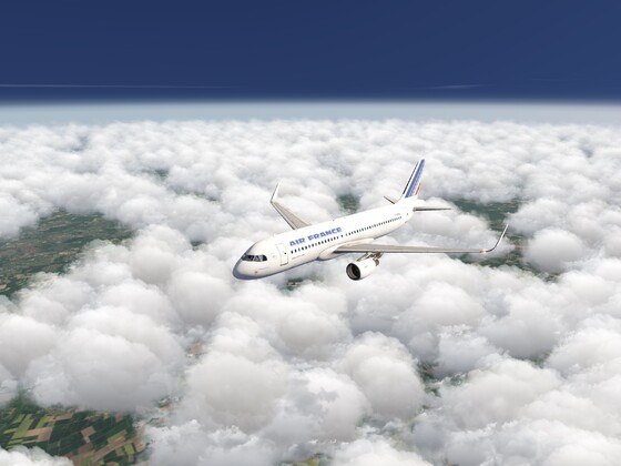 Aerofly FS 2022 / Endless clouds FL350
