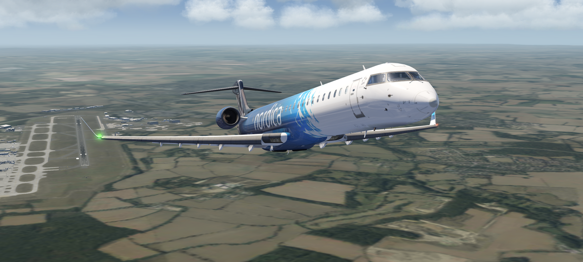 Aerofly FS 2022 Nordica CRJ 900 Takeoff from Stansted Airport