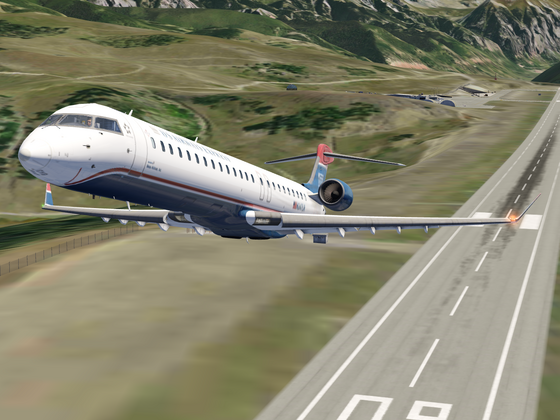 Aerofly FS 2022 US Airways CRJ 900 Takeoff from Telluride Airport