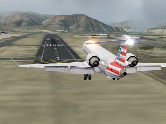 Aerofly FS 2022 American Airlines CRJ 900 Landing at Eagle County Airport