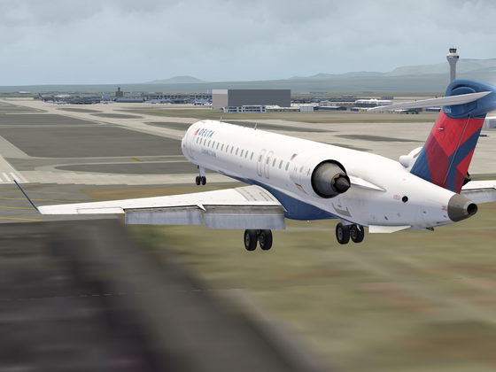 Aerofly FS 2022 Delta Airlines CRJ 900 Landing at Salt Lake City Airport