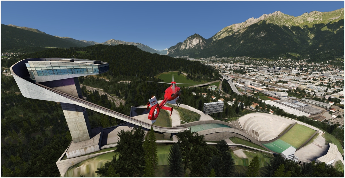 Innsbruck with ORBX-scenery (just for the town and area)