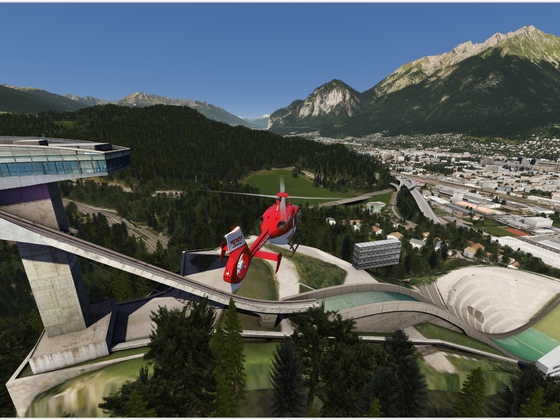 Innsbruck with ORBX-scenery (just for the town and area)
