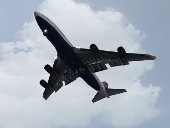 747 british airway landing
