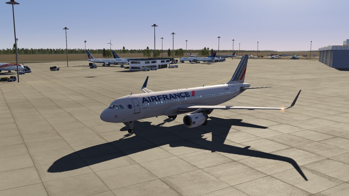 testing new liveries : Air France "Crevette" livery