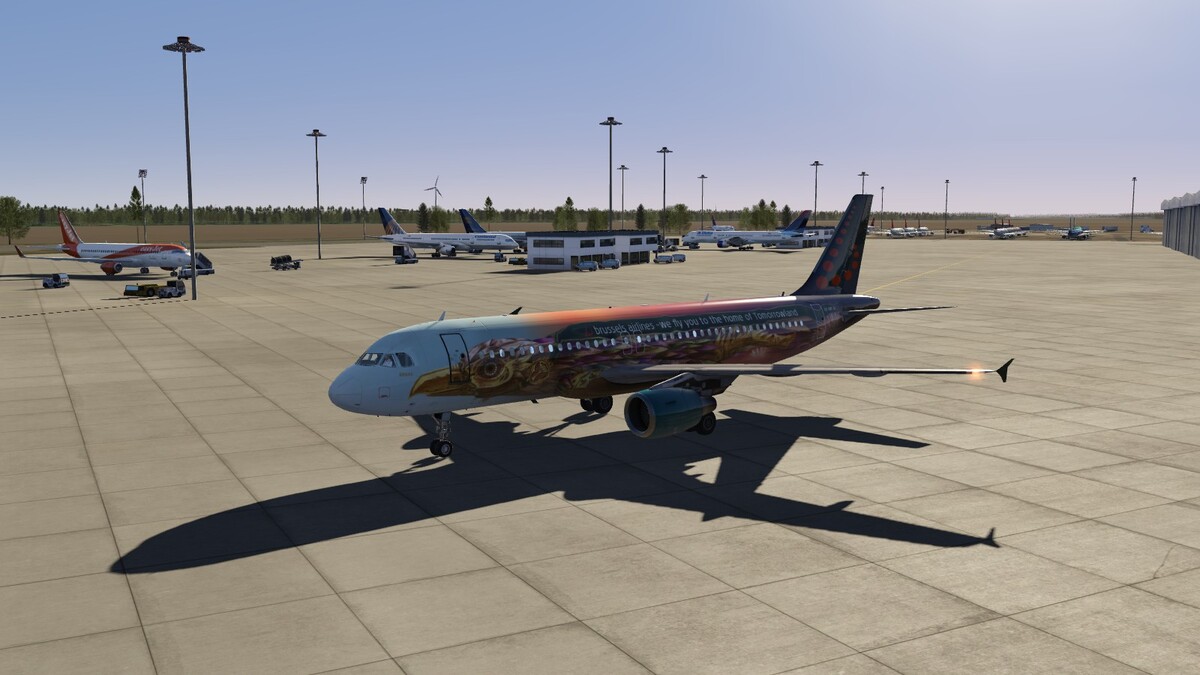 testing new liveries : Brussels Airlines "Tomorrowland"