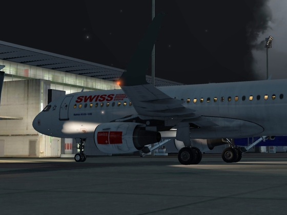 Swiss A320 At Gate