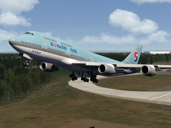 747 Leaving Manchester