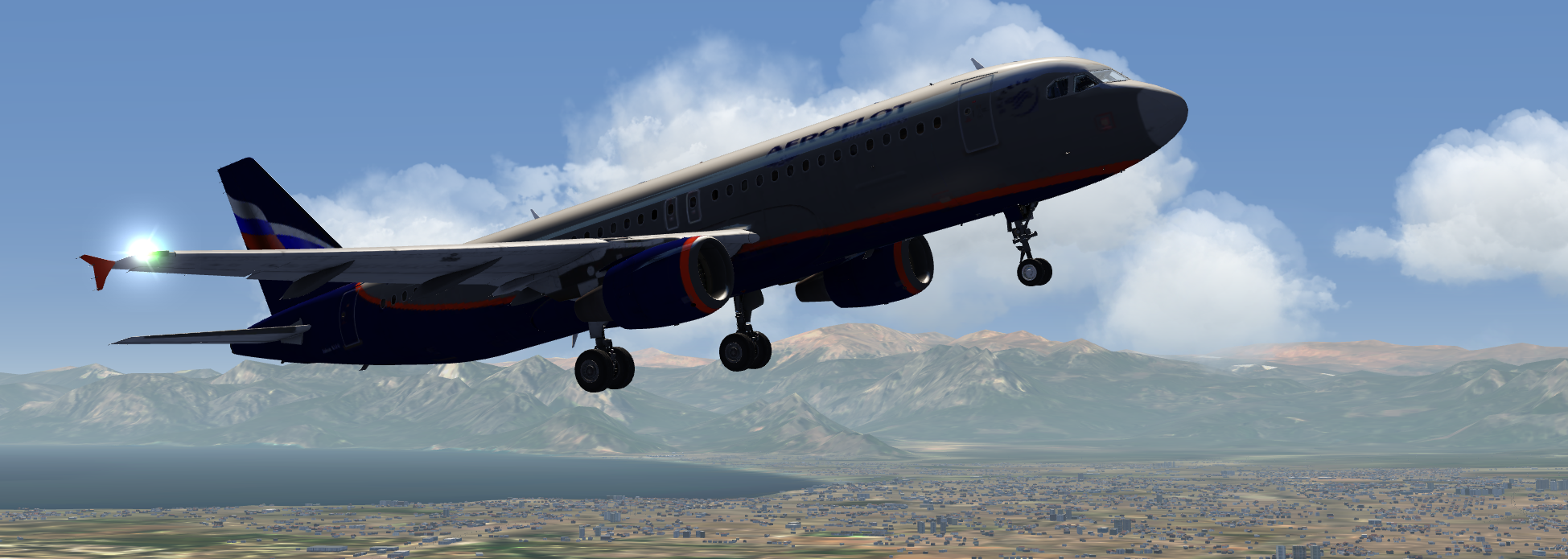 Takeoff at Antalya, Turkey.