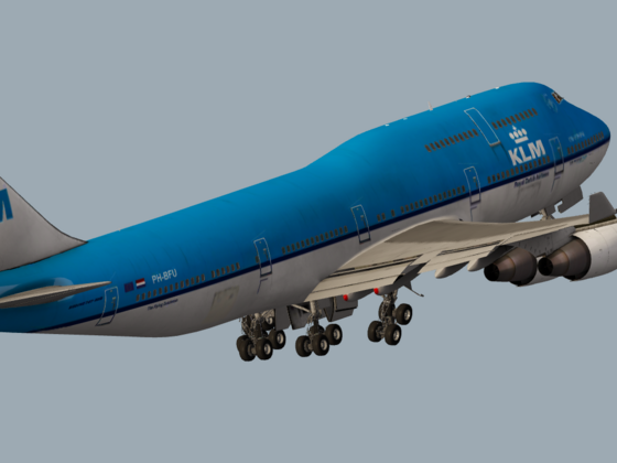 KLM458 has taken off