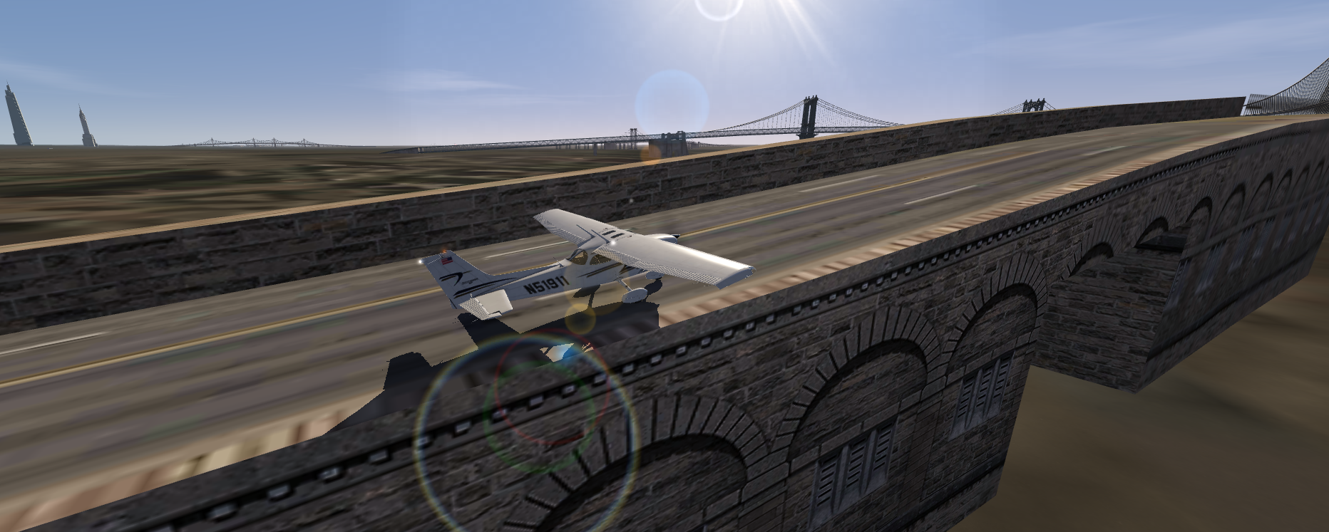 Cessna 172 is visiting NYC