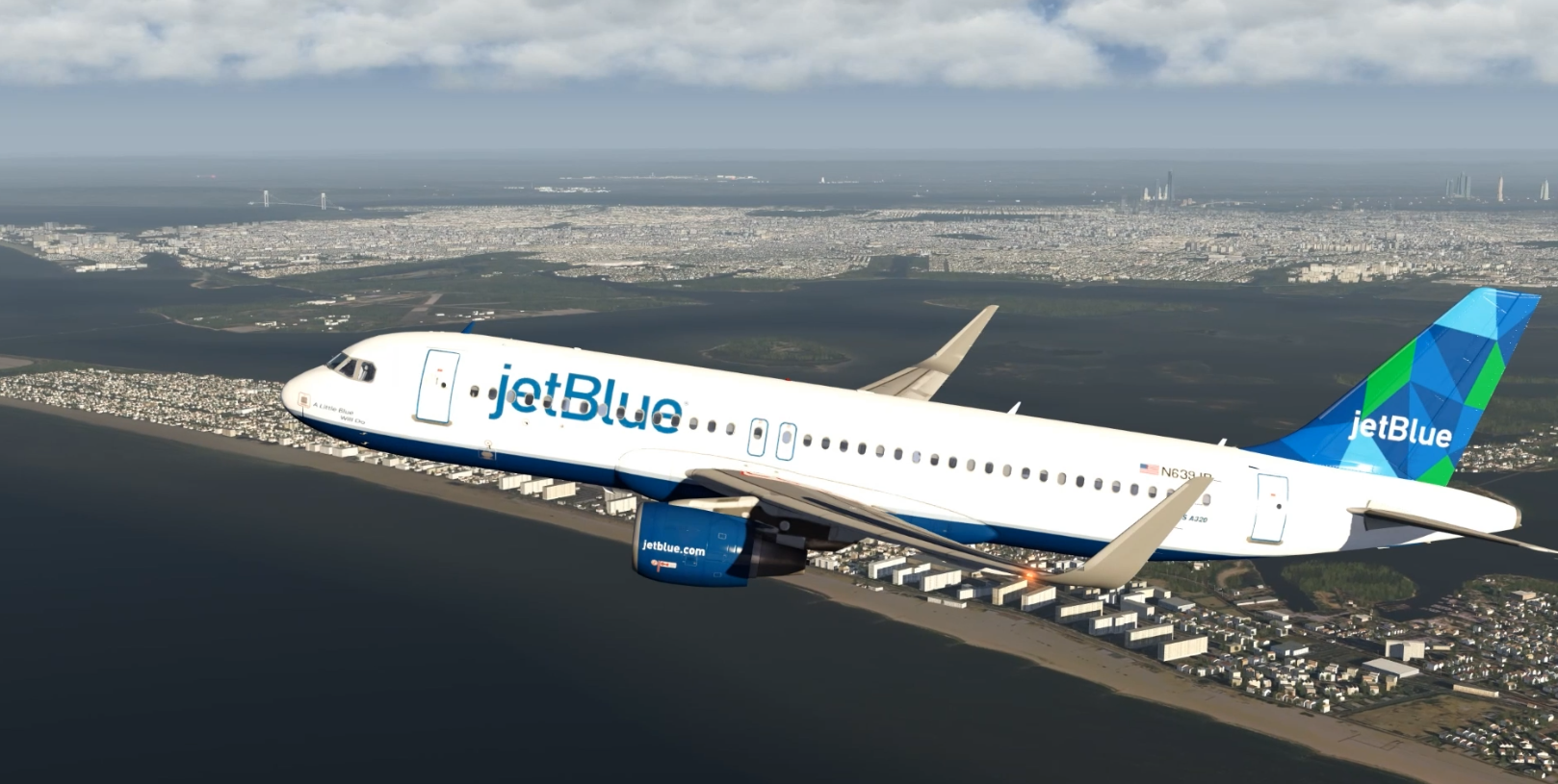 Jet Blue Climbing out of JFK