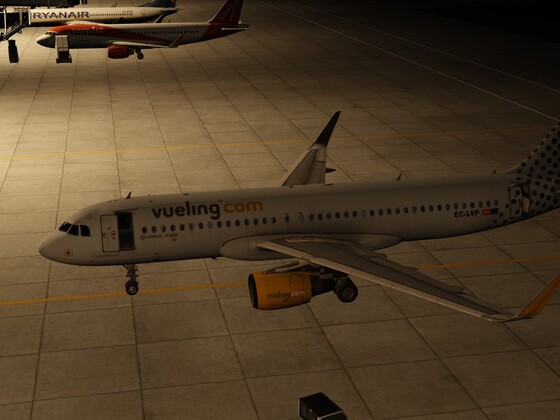 Few flights with my Vueling livery
