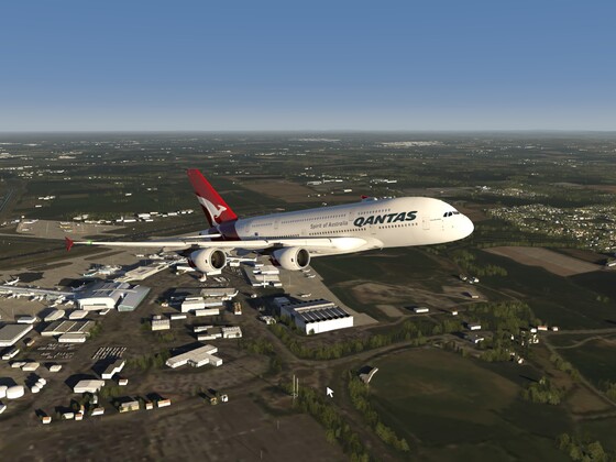 Qantas A380 Climbout from Dublin EIDW