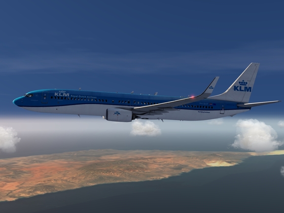 B737-900ER KLM at Gibraltar