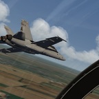 Close Formation flying with an F18